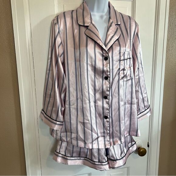 Apt. 9 striped women's satin pajama set (medium) - Picture 9 of 9